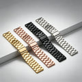 Curated 3 Bead Solid Heart Steel Band For Master Watch Chain With Stainless With Piece Unisex 22mm Precision Steel Band