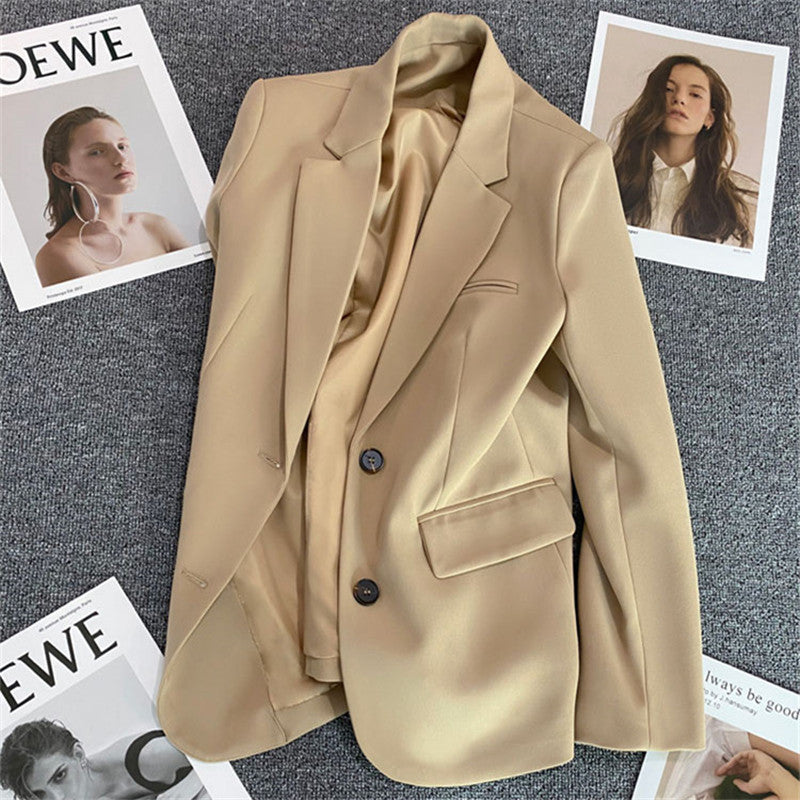 Women's Fall Casual Elegant Blazer + Top 2026 | Casual Blouse - Ginger Yellow