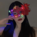 黑色花朵面具假面舞会装扮道具晚会年会半脸面具眼罩化妆之夜面罩