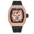 Item Time Mens Watch Drop Ship Western Bestseller Wine Barrel Full Diamond Watch Men Formal Sports Waterproof Watch Men