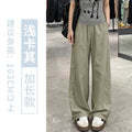 american quick-drying overalls for women 2026 summer thin loose high-waist casual wide-leg sports pa