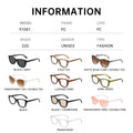 Cat-Eye Women Sunglasses 2025 New Import Summer Premium Sun-Proof Men Sunglasses Full-Frame Bare Face Sunshade Glasses