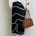 Summer Casual Fashion Short Sleeve Pleated Loose Skirt + Top 2-Piece Set