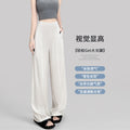 Women's Linen Blend High Waist Wide Leg Trousers