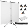 Photography T-shaped background stand 2*1.5 meters T-shaped 150*200CM background curtain set Live broadcast green screen equipment