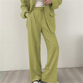 Women's Fall Korean Casual Petite Blazer Set 2026 | 2 Piece Outfit Set - Black Set