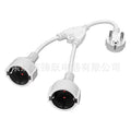 34CM16A German standard European standard male to female power cord one to two sockets Ac plastic wire