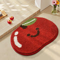 bathroom floor mat non-slip mat fruit creative flocking mat home bathroom door strong absorbent carp