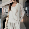 Women's Summer Casual Versatile Knit Sun-Protection Lightweight Cardigan + Jacket 202 - Black