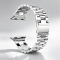 Fits Apple iwatchs10 Solid Heart Stainless applewatch Samsung Huawei GT3 Bead Watch Band