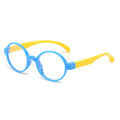 Fashionable Kids Anti-Blue Coated Glasses Silicone Frame Baby Goggles Unisex Plano Bulk Discount