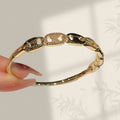 Coated Platinum Full Diamond Pig Nose Bracelet Light Luxury Premium Accessory Bangle Cross-Border Hit Gold Yellow Color Hand Jewelry Wholesale