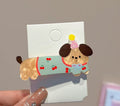 limited time discount cute cartoon puppy hair clip high-end female forehead side bangs broken hair d
