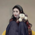 咖色发箍假发一体半头套秋冬新款大波浪高颅顶神器氛围感显发量
