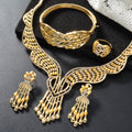 New Western Statement Accessory Fashionable Retro Ethnic Style Wave Necklace Set AliExpress Supply Factory Wholesale