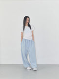 Sporty Retro Loose Wide Leg Pants