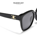 Arc de Triomphe Style of Sunglasses Premium Women Sunglasses UV-Proof Sunshade Glasses Polarized Sunglasses Retro Big Frame