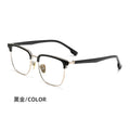 Beesfen New BW51010Z Cinnabar Sun Glasses Prescription With Rx Polygon Big Frame Ultra-Light Pure Titanium Glasses