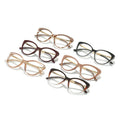 Retro Anti-Blue Plano Overseas Western Influencer Glasses Frame Trendy Photochromic Plano Cat-Eye Glasses