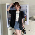 Women's Summer Professional Casual Short Sleeve Blazer 2026 - White