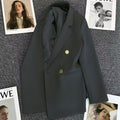 Women's Fall Korean Elegant Waist-Tie Blazer 2026 - Coral