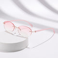 Ultra-Light Anti-Blue-Light Reading 8 Hole Premium Rimless Frame Diamond Beveled Single Vision Medium Elderly Reading Glasses