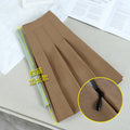 Spring-Summer Korean Plus Size High Waist Loose Elastic Skirt + Pleated Skirt + Short Skirt