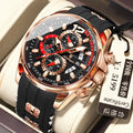 Swiss Brand Sports Mens Watch Waterproof Glow Multifunction Quartz Watch Live Export Bestseller Drop Ship