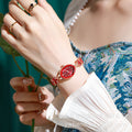 Stylish Bestseller Live In Stock Direct Wheat Ears Bracelet Watch Bestseller Violet Petal Light Luxury Bead Gem Women