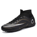 high top breathable outdoor men's football shoes professional adult shoes ag long nails women's brok