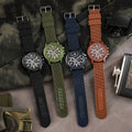 New Import Fashionable Versatile Military Watch Quartz Watch Date Nylon Band Men Elegant Fashion Watch