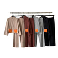 Fall Casual Elegant Wide Leg Pants + Cardigan + Top 2-Piece Set