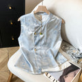 Women's New Chinese Designer Petite Vest + Skirt 2-Piece Set 2026 - As Pictured