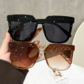 Two Pair Wear Square Frame Sunglasses UV-Proof 26 New Import Slender Influencer Style Ambient Feel Sunglasses Women