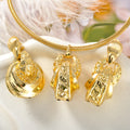 Bridge Glasses New Ten Lettering Pair Band Necklace Earrings Set Women Heavy-Duty Design Round Pleated Western Trendy Accessory