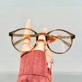 Fold Reading Glasses Retro Overseas Outdoor Portable With HD Ultra-Light Anti-Blue Overseas Older Adults One Reading Glasses