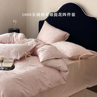 Spring Flower Tale rou Pink / 1.5m Bed - 4-Piece Flat Sheet - 200x230cm