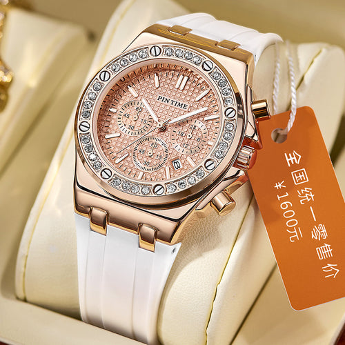 Swiss Brand Watch Women Premium Waterproof Fashionable 3-Hand Date Watch Women Waterproof Niche Ladies Watch