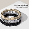 Gem Li High-Stretch Force Sports Hair Tie Women Tie Scalp Band Thickened Unbreakable Hair Tie Height Ponytail Hair String Head Jewelry Wholesale