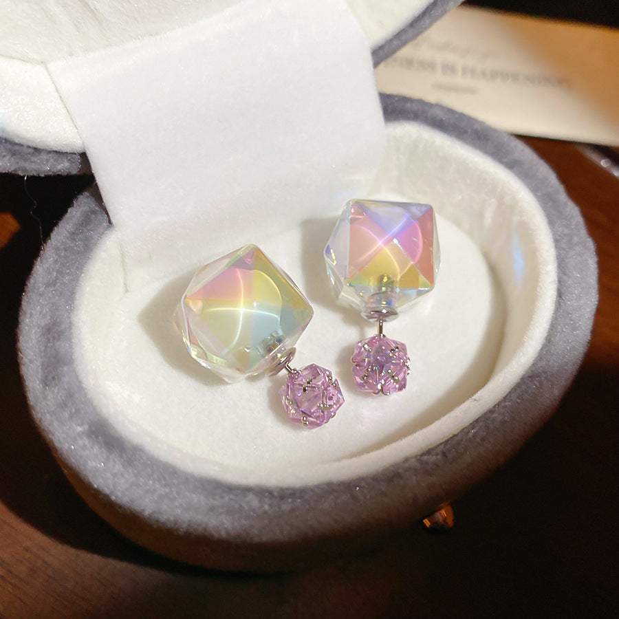 Gradient Jelly Flower Stud Earrings - view 12