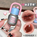 luckgo hydrating glossy lip glaze clear watery mirror surface pseudo-no-makeup korean pure whitening