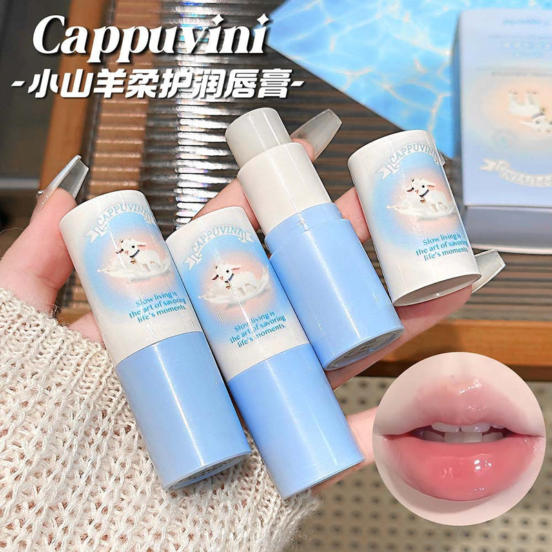 CAPPUVINI Baby Goat Lip Balm - Moisturizing Plump Care, Non-Sticky