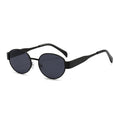 New Import Oval Round Sunglasses Amazon Hot Style Metal Trendy Glasses Fashionable Unisex Sun-Proof Sunshade Sunglasses