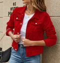 Women's Fashion Lapel Collar Cropped Neckline Jacket 2026 | Trendy Jacket - Black