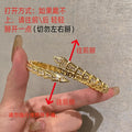 Overseas Bestseller Full Diamond One-Piece Snake Bangle Women Light Luxury Elegant Grid Snake Bone Bangle Premium Snake Shape Bracelet