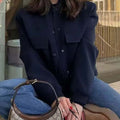 Women's Fall Stand Collar Jacket 2026 | Trendy Jacket - Apricot