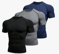 european size tight-fitting long-sleeved men's sports running sports training basketball bottoming t