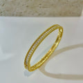 Overseas Pro Supply Niche Light Luxury Cubic Zirconia Bangle Premium Versatile Bracelet Fashionable Trendy Elegant Design Hand Jewelry