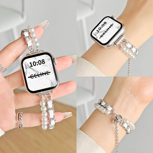 Fits Apple s11 Watch Band New Tweed Style Bracelet applewatchs10 / 9 / 8 Apple se Summer Day Women