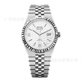New Overseas Watch Men Rolex Home Datejust Series Lander Type Honeycomb Glow Dial Waterproof Full Steel Quartz Watch